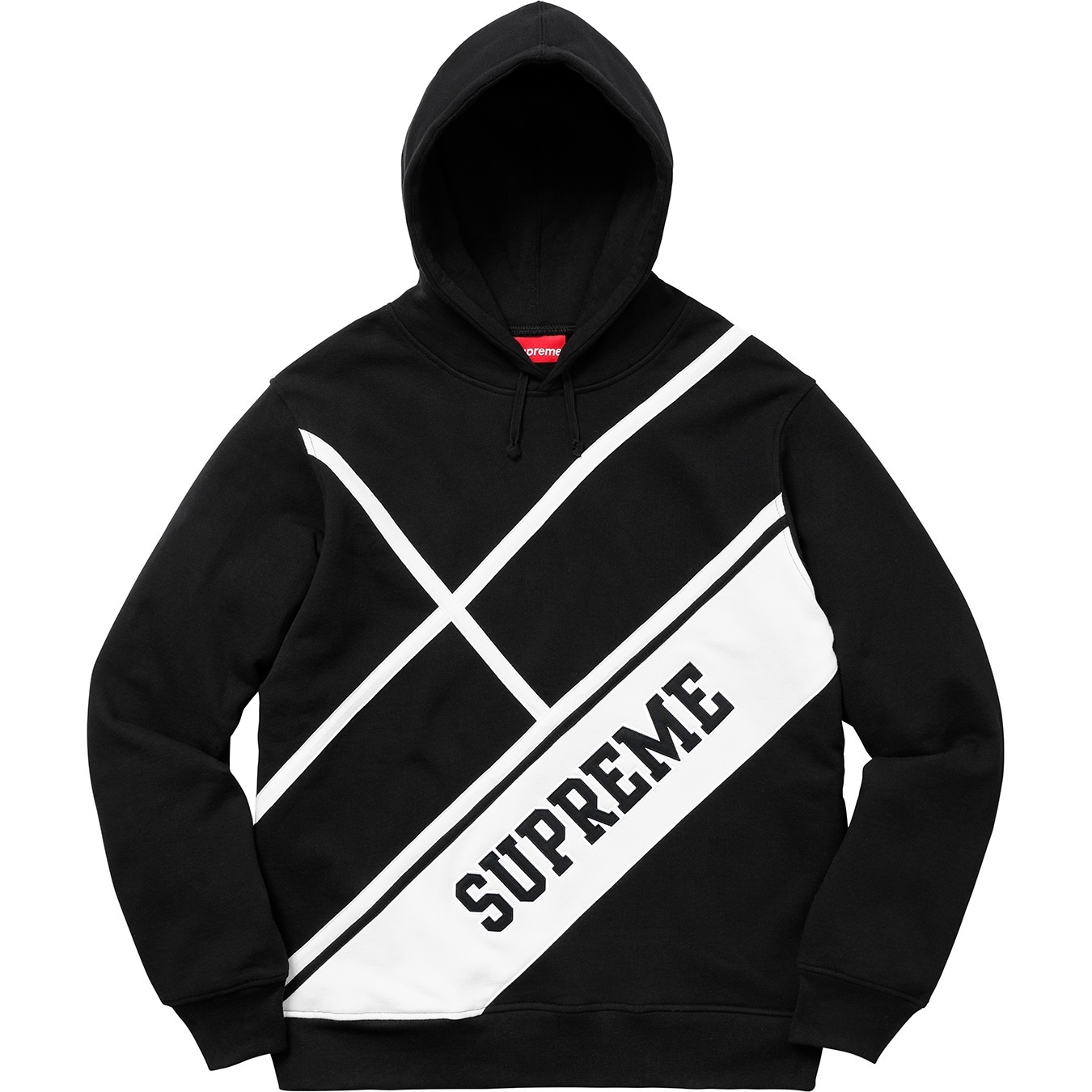 Diagonal Hooded Sweatshirt view 6